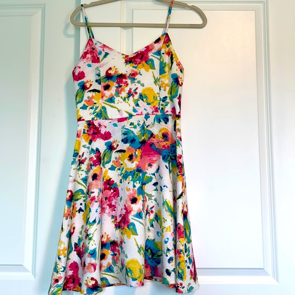 Womens, Medium, Everly dress, water color pattern